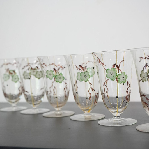 Copas de vidrio decoradas