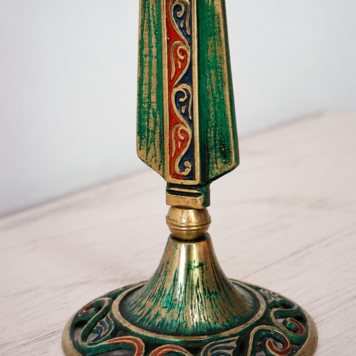 Candelero de bronce